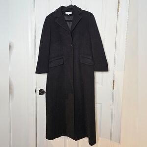 Brooks Brothers Wool & Cashmere Overcoat Black Small Like New Condition